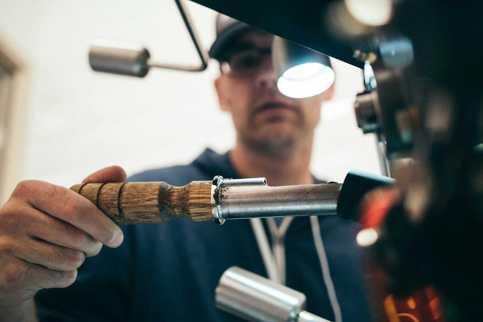 Mechanic tools and equipment in a workshop